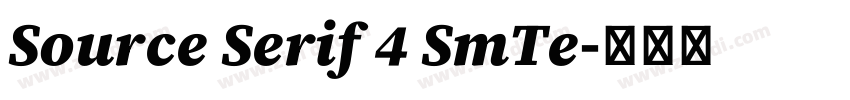 Source Serif 4 SmTe字体转换